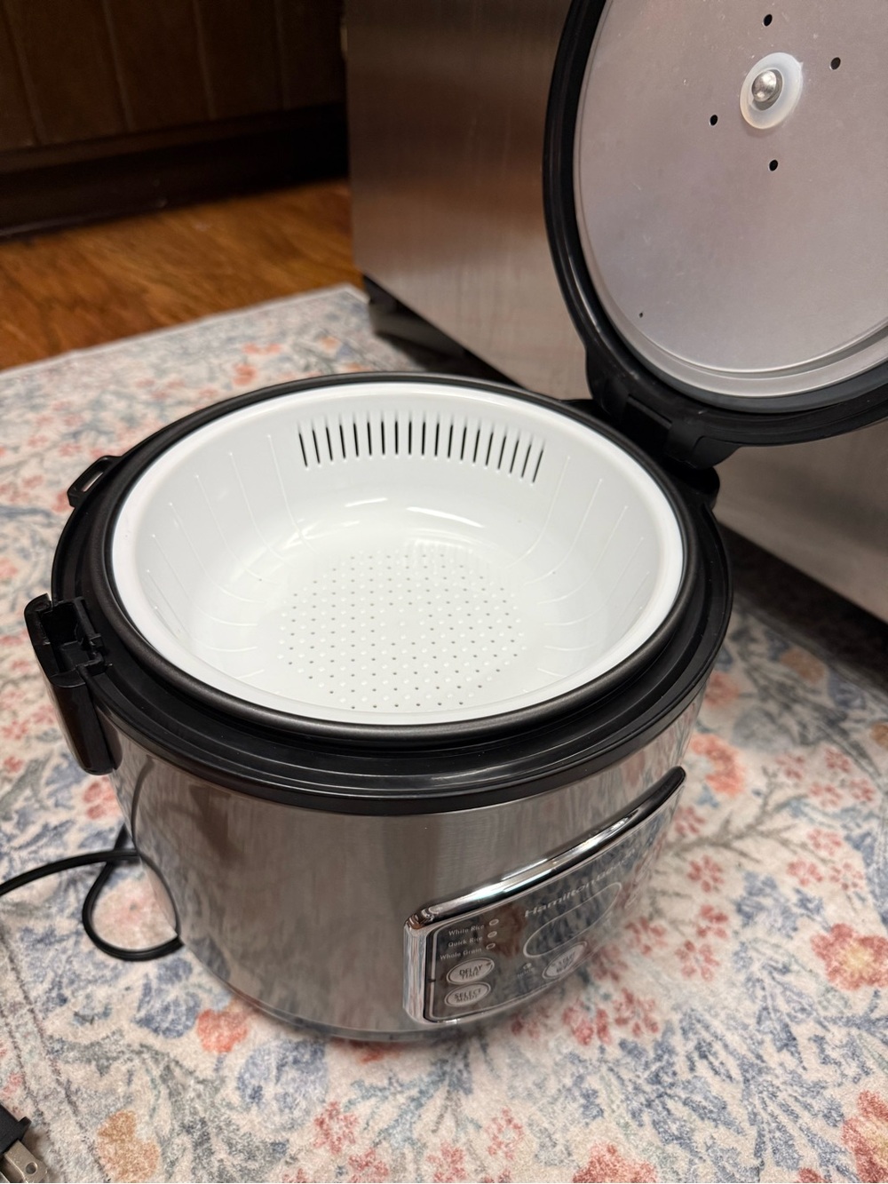 Hamilton Beach Digital Rice Cooker with Steamer Basket Stainless Steel - Picture 6 of 16
